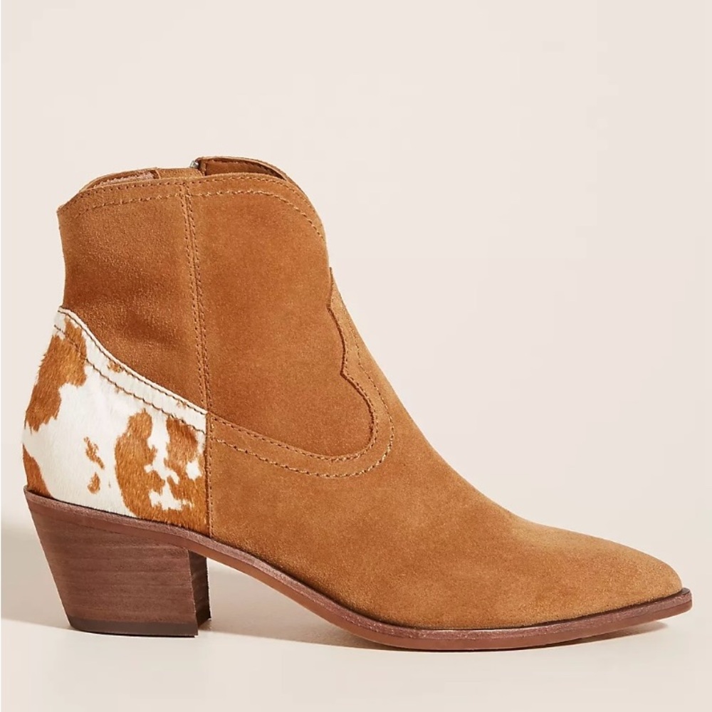 Dolce Vita Senica Cow Hair & Suede Western Booties